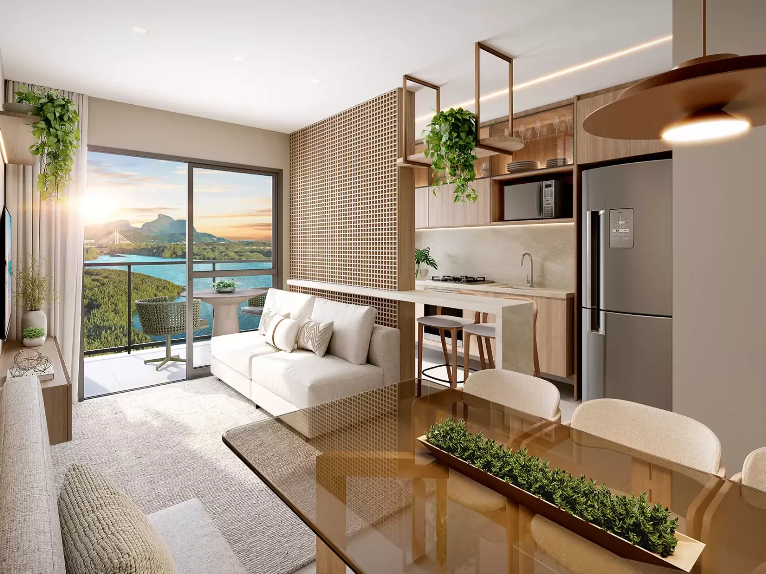 AnyConv.com__Sala integrada com a cozinha BREEZE Inspire Residence